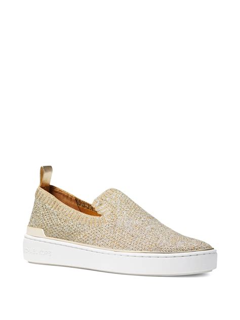 michael kors skyler slip on metallic|Skyler Metallic Knit Slip.